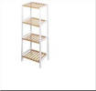 Galileo Mobiletto Bagno 4 Ripiani,Bianco/Natural 35X30X100