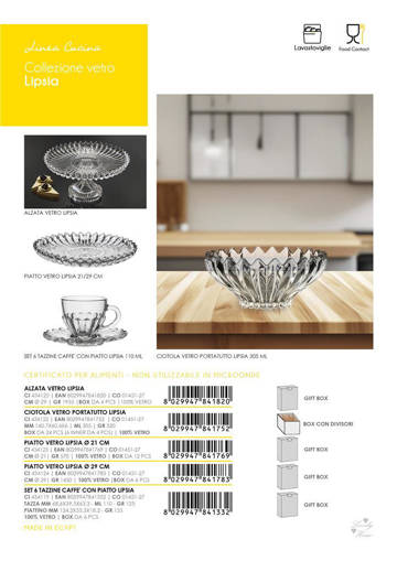 Zambetti Alzata Vetro Mainz O? 29 Cm