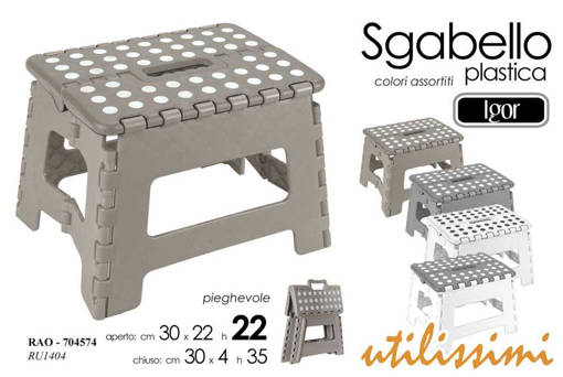 Utilissimi SGABELLO 29X22X22CM, Colori Assortiti