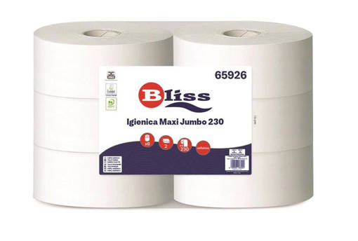 Bliss Igienica 6 Rotoli Industriali Maxi Jumbo 230 mt