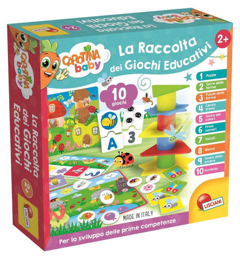 Lisciani - Educativi Prescolari Baby - Carotina Baby Raccolta Giochi Educativi 95117