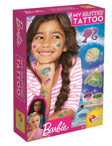 Lisciani - Giochi Creativi - Barbie My Glitter Tattoo 100958