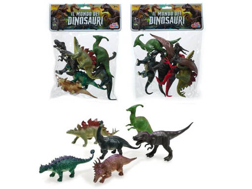 Il Mondo Dei Dinosauri-Set 6 Dinos. 2Ass