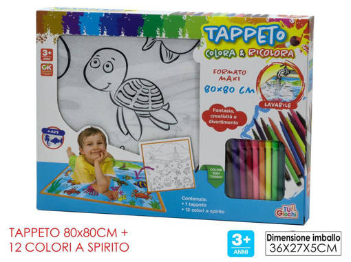Tappeto Colora&Ricolora 80X80Cm C/12 Col