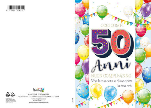 Marpimar - 50 Anni Colorati Con Palloncini LOD70