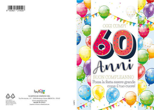 Marpimar - 60 Anni Colorati Con Palloncini LOD71