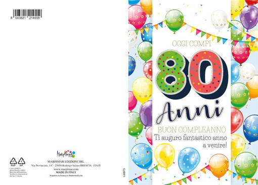 Marpimar - 80 Anni Colorati Con Palloncini LOD73