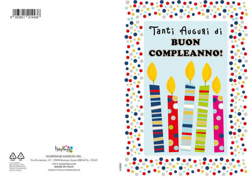 Marpimar - Compleanno Portasoldi Candeline Colorate LOD63