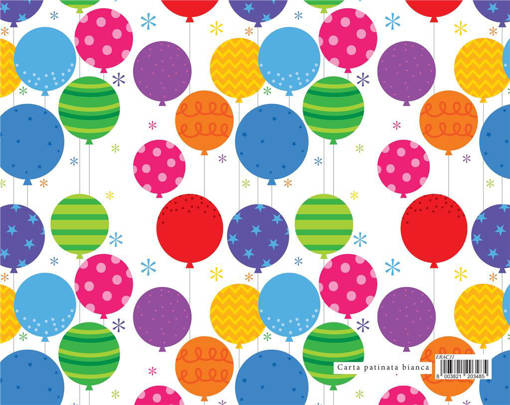 Marpimar - Carta Regalo Palloncini Vari Colori Disegno ERAC31