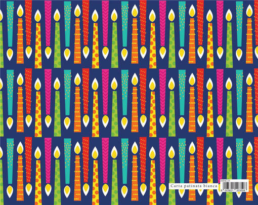 Marpimar - Carta Regalo Candeline Fondo Blu Disegno ERAC33