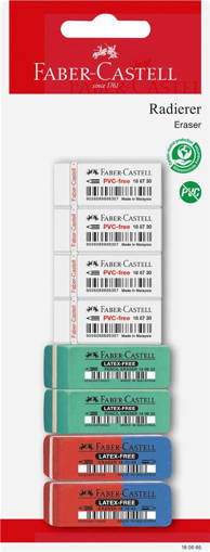 Faber Castell - Blister 8 gomme ass.7070-7006-7086 180666