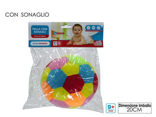 Palla 20 Cm. Colorata Con Sonagli