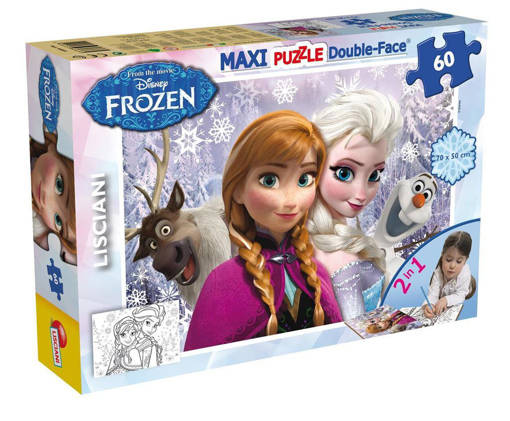 Lisciani - Puzzle Per Bambini - Disney Puzzle Df Maxi Floor 60 Frozen Sisters Forever 46881