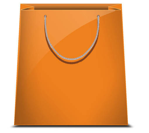Marpimar -  Shopper Luxury 36X42X12,5 Arancio Grande LX07