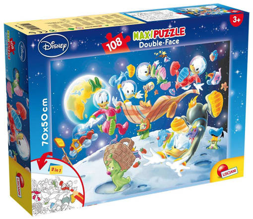 Lisciani - Puzzle Per Bambini - Disney Puzzle Df Maxi Floor 108 Mickey Mouse - In Space 48298