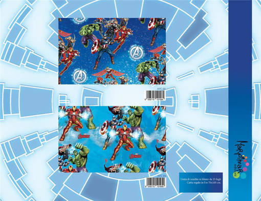 Marpimar -  Carta Regalo 70X100 Super Eroi Azzurra AVC04