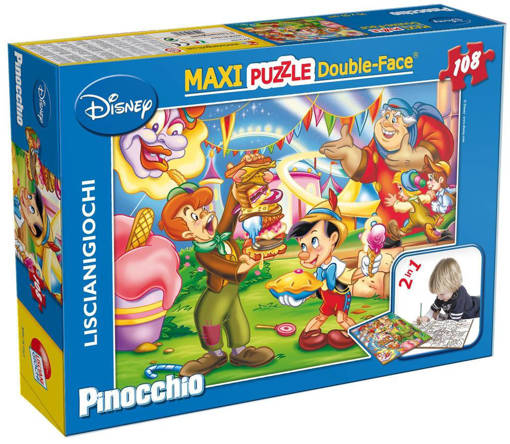 Lisciani - Puzzle Per Bambini - Disney Puzzle Df Maxi Floor 108 Pinocchio 31757