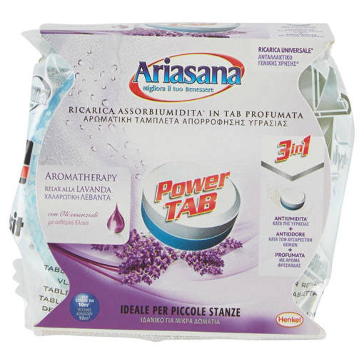 Ariasana Perla Tab Ricarica Assorbiumidità Relax alla Lavanda 300 gr