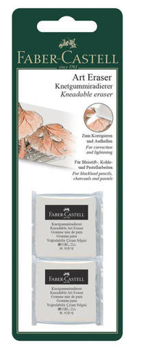 Faber Castell - Blister 2 Gomme Pane Bianche 127155