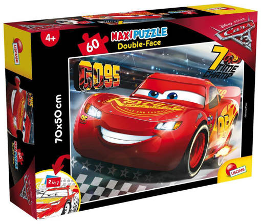 Lisciani - Puzzle Per Bambini - Disney Puzzle Df Maxi Floor 60 Cars 3 Challenge 64007
