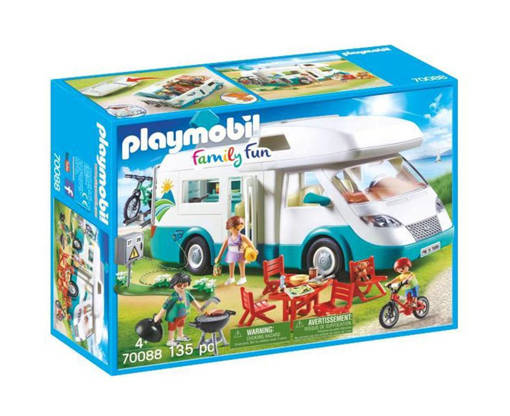 Playmobil Campeggio 70088 Camper Con Famiglia In Vacanza