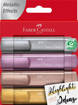 Faber Castell - Evidenziatori TL 46 Metallic bust. da 4 154640