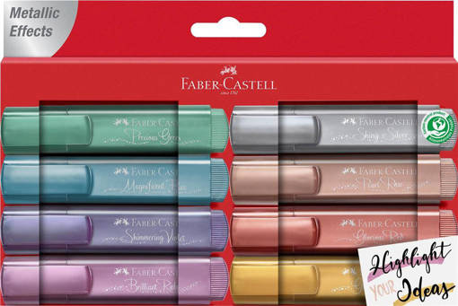 Faber Castell - Evidenziatori TL 46 Metallic bust. da 8 154689