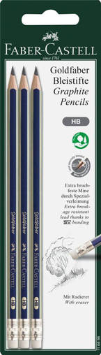 Faber Castell - Blister e Matite Grafite Goldfaber c/g HB 116896
