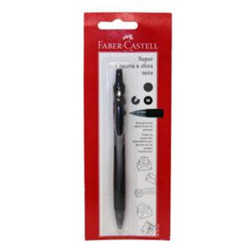 Faber Castell - Penna a sfera scatto Super M nero 1xbl 100102424