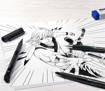 Faber Castell - Pitt Artist Pen Manga 6x grigio,nero 167124