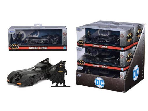 Simba - Batman Batmobile del 1989 in scala 1:32 con personaggio di Batman in die-cast 253213003