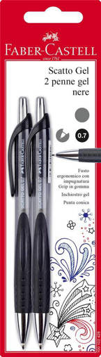 Faber Castell - Penna Scatto Gel 2x bl nero 100102428