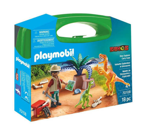 Playmobil - Valigetta Grande Esploratore Con Dinosauri 70108