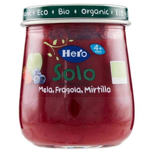 Hero Solo Omogeinizzato Mela Fragola Mirtillo 120 gr