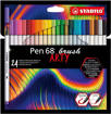 PENNARELLO PEN 68 STABILO   BRUSH  ARTY  24 pz