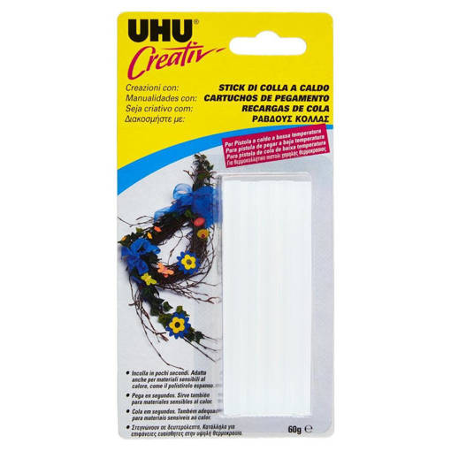 UHU - Stick Di Colla A Caldo Diam. 7 mm Blister 60 gr