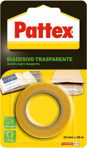 Pattex Biadesivo Trasparente 15X10 m
