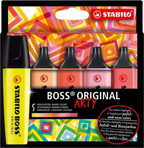 STABILO BOSS ARTY COLORI CALDI da 5 pz