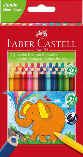 Faber Castell - Matita colorata triangol. Jumbo 24x5.4mm 116524
