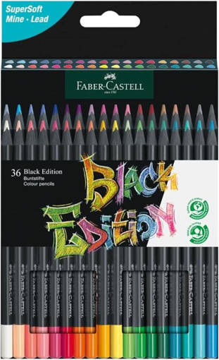 Faber Castell - Matite Colorate Black Edition ast. 36x 116436