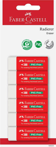 Faber Castell - Bister.6 gomme PVC Free 189520 189525