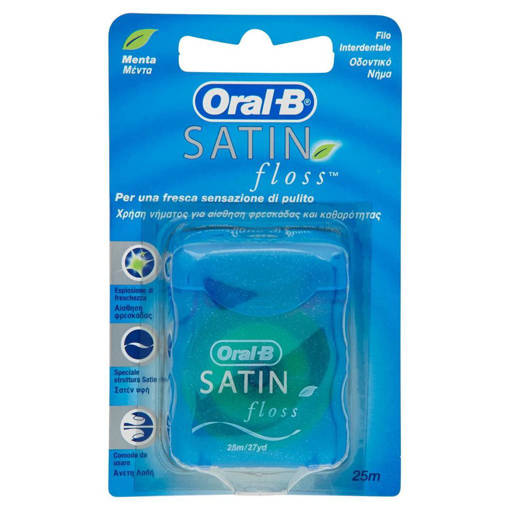 Oral B Filo Interdentale Satin Floss Con Alla Menta 25 mt