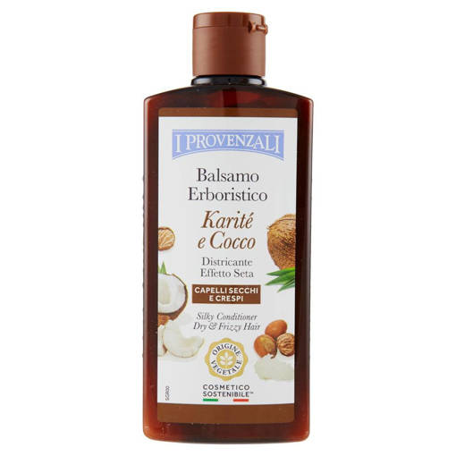 I Provenzali Balsamo Erboristico Karité e Cocco Capelli Secchi e Crespi 200 ml