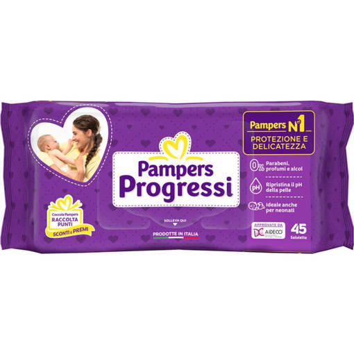 Pampers Salviettine Progressi 45 salviette