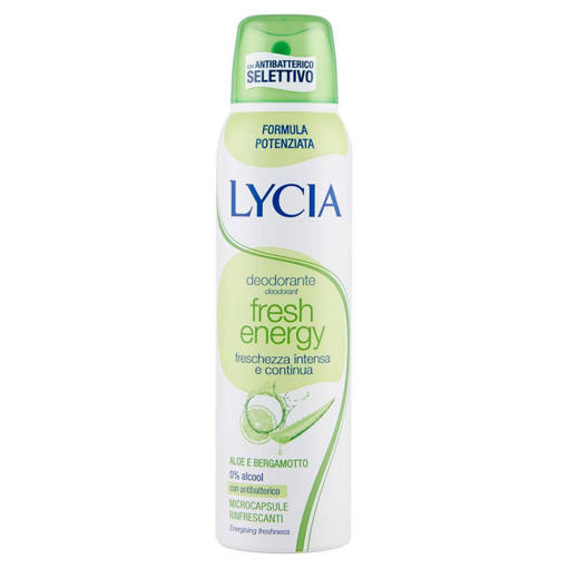 Lycia fresh energy deo spray aloe & bergamotto 150 ml