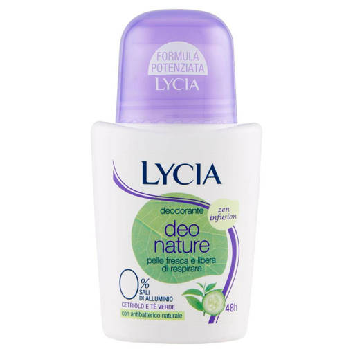 Lycia Deodorante nature roll-on con Cetriolo e Tè Verde 50 ml
