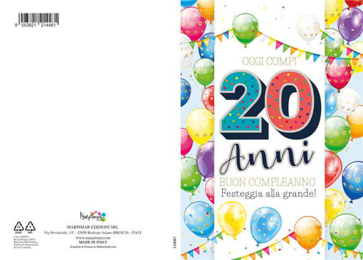 Marpimar - 20 Anni Colorati Con Palloncini LOD67