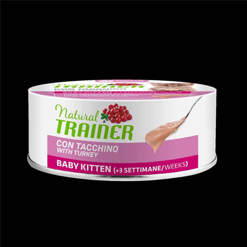 Natural Trainer Gatto Baby Kitten 85 gr Tacchino 