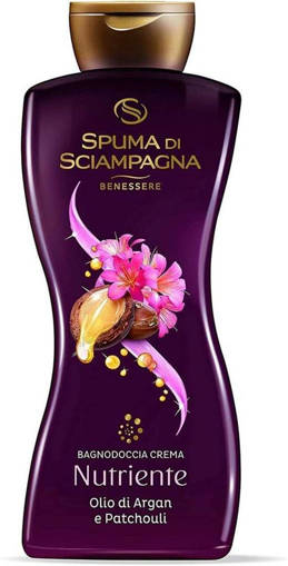 Spuma Di Sciampagna Bagnodoccia Crema Nutriente Olio Di Argan E Patchouli 500 ml
