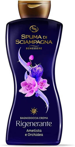 Spuma Di Sciampagna Bagnodoccia Crema Rigenerante Ametista E Orchidea 500 ml